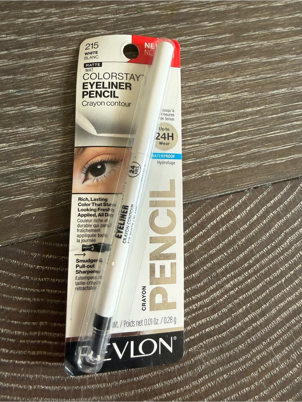 NWT Revlon ColorStay Eyeliner Pencil waterproof White 215